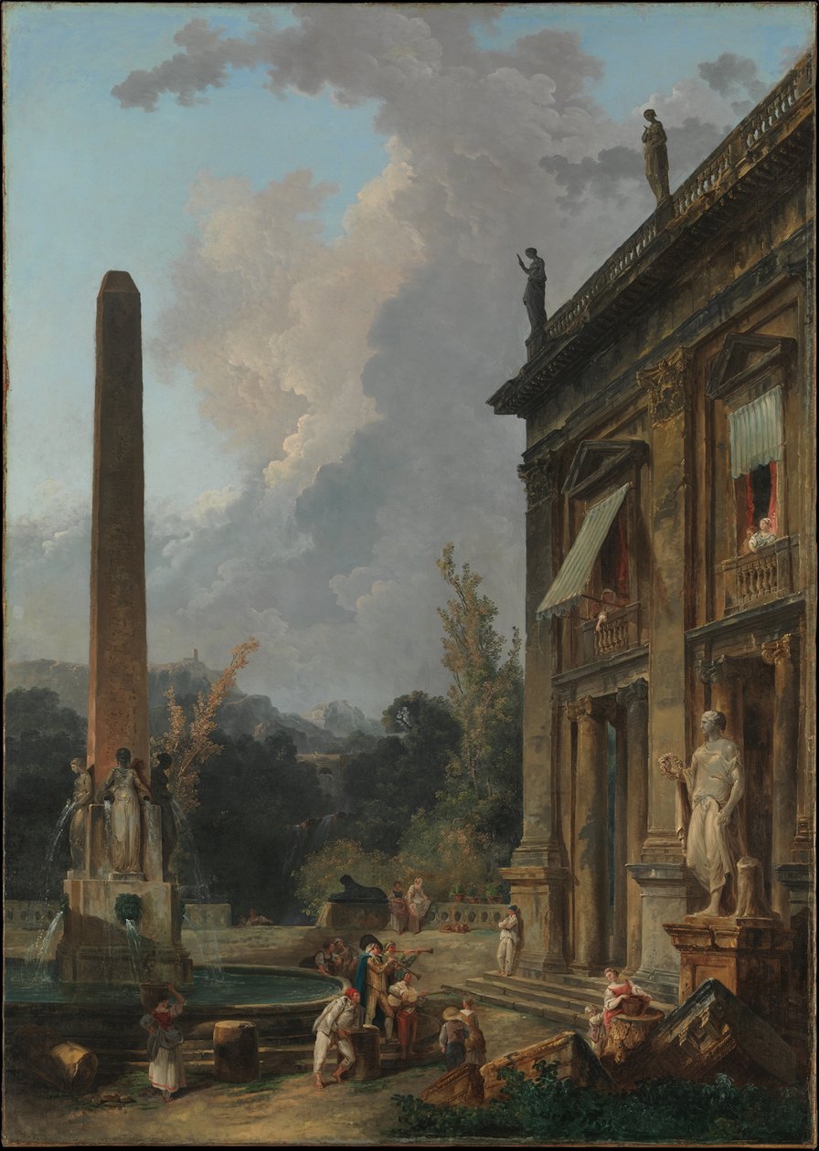 Menestréis errantes de Hubert Robert
