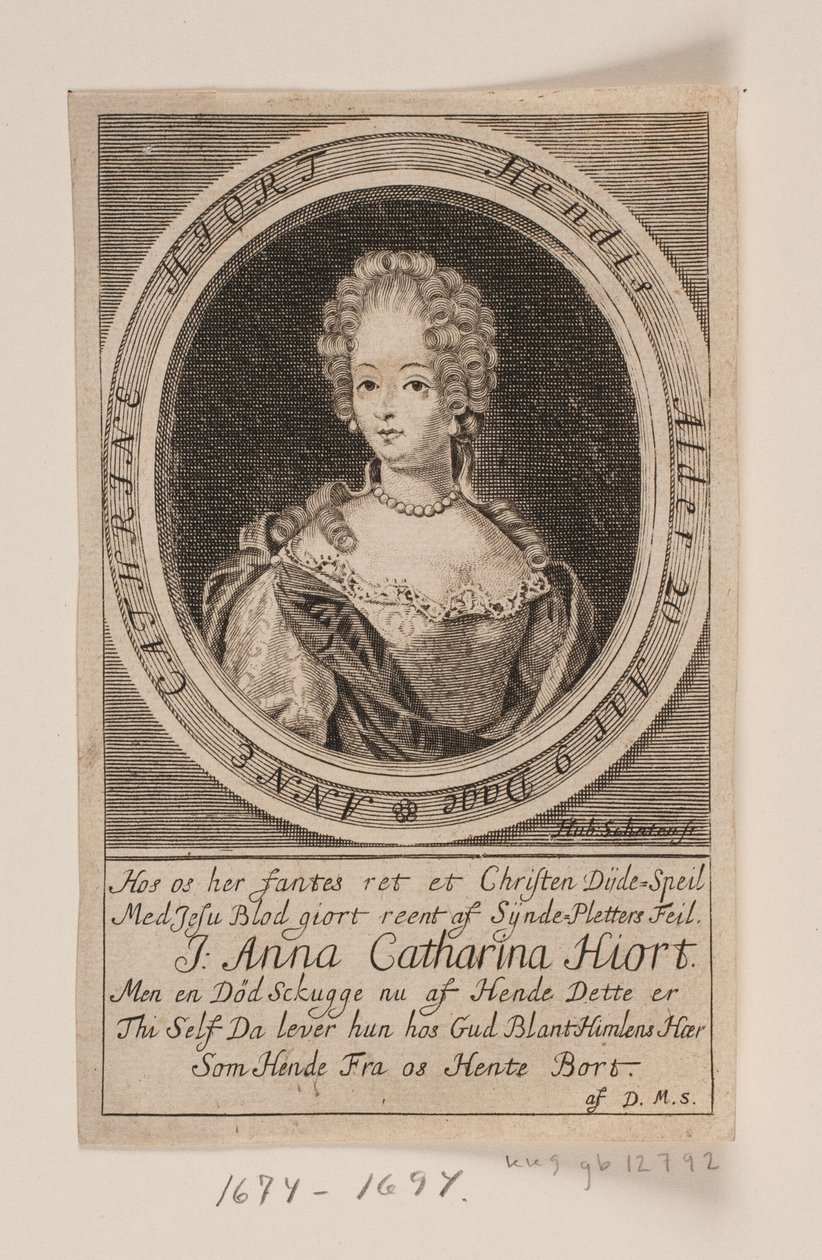 Anna Catharina Hjort de Hubert Schaten