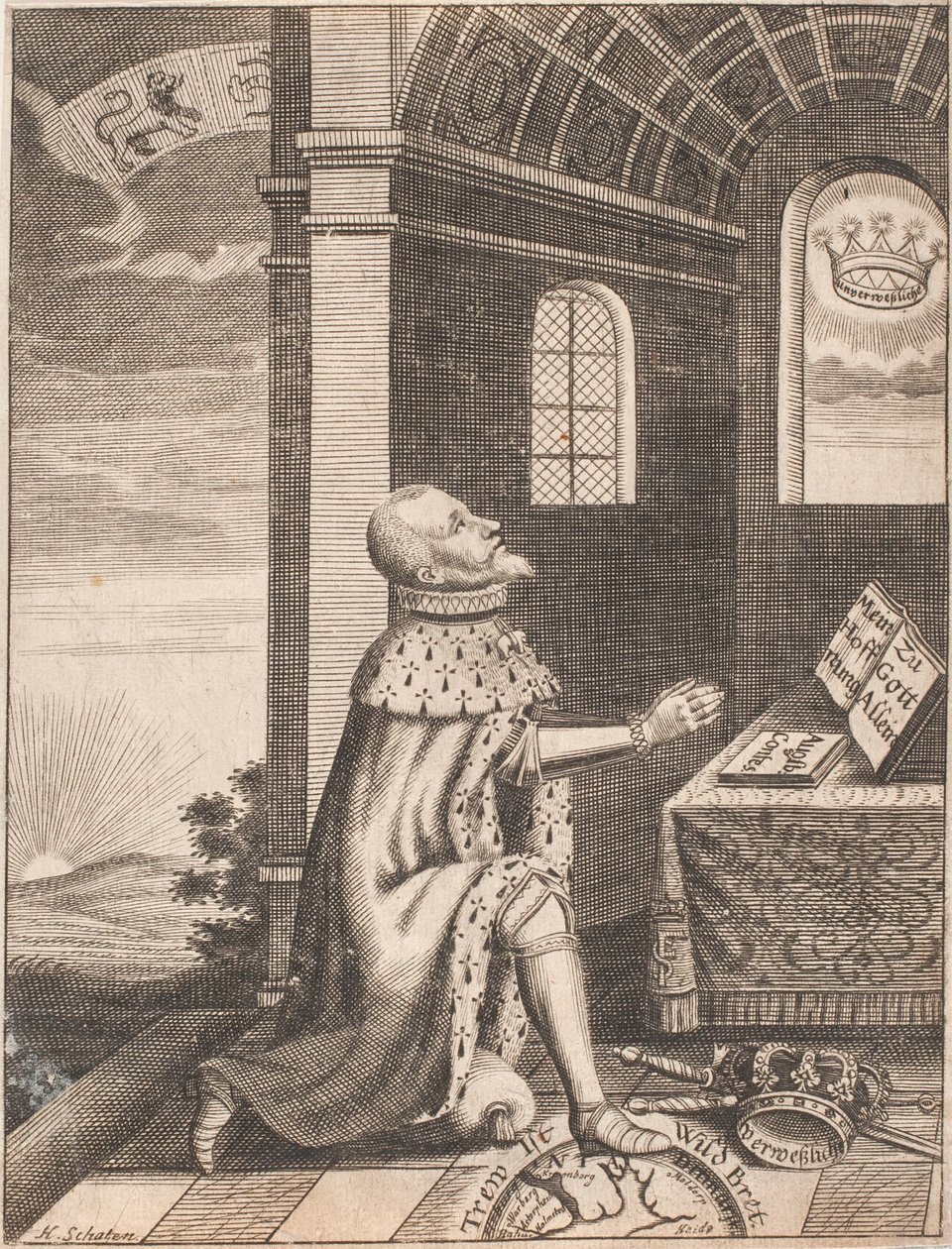 Rei Frederico II de Hubert Schaten