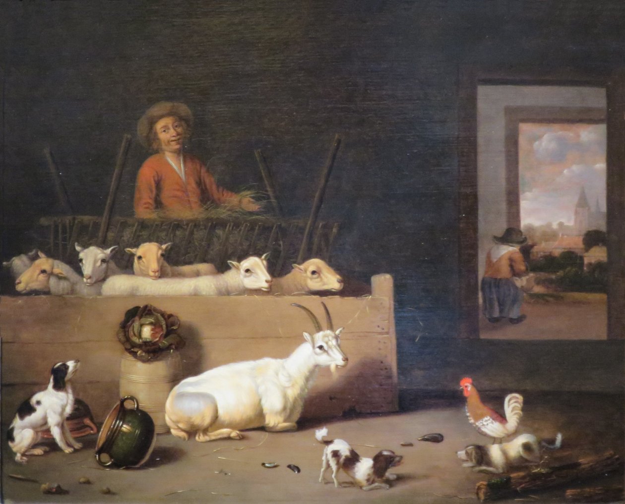 "Camponês e dobra no curral" de Hubert van Ravesteyn, Museu Pushkin de Hubert van Ravesteyn