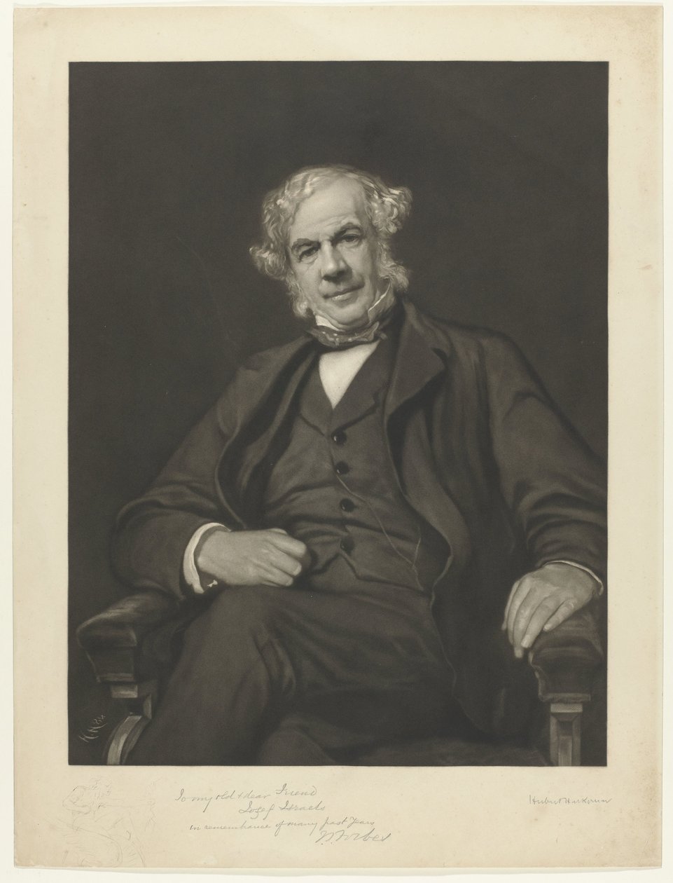 Retrato de James Staats Forbes de Hubert von Herkomer (signed by artist)