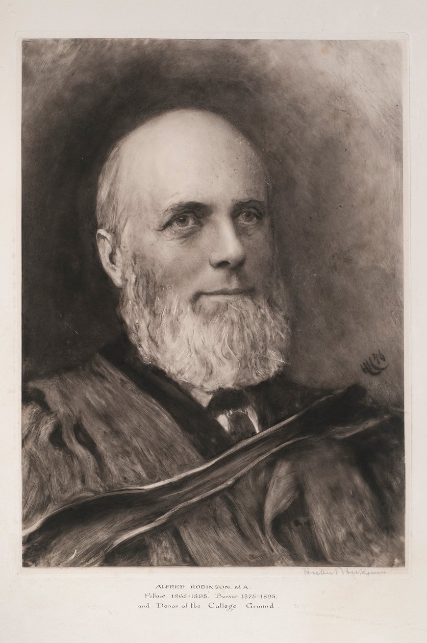 Alfred Robinson, 1896 (impressão monocromática) de Hubert von Herkomer