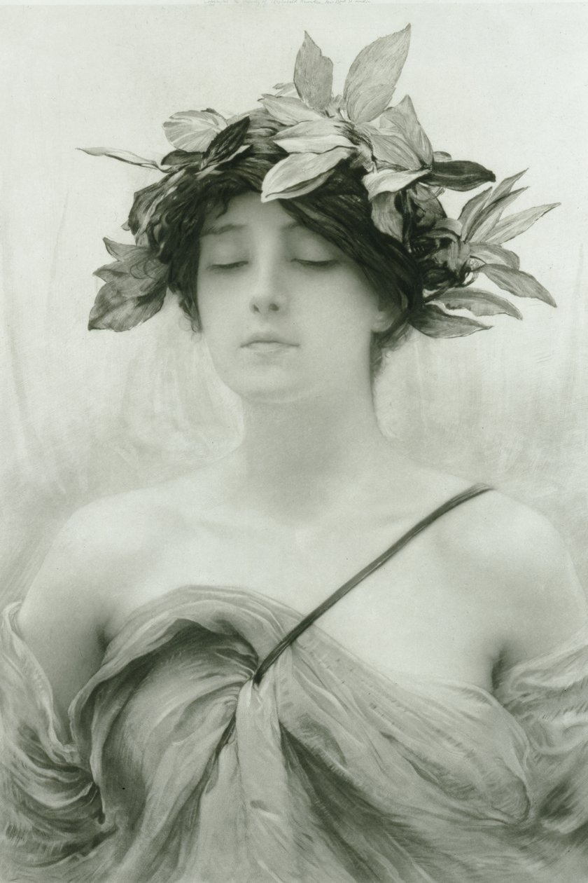 Daphne (gravura de método misto) de Hubert von Herkomer