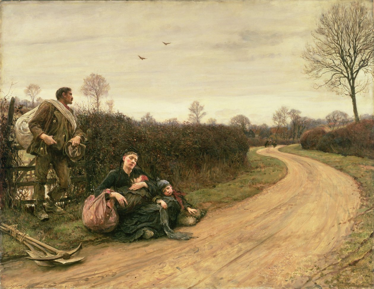 Tempos difíceis de Hubert von Herkomer