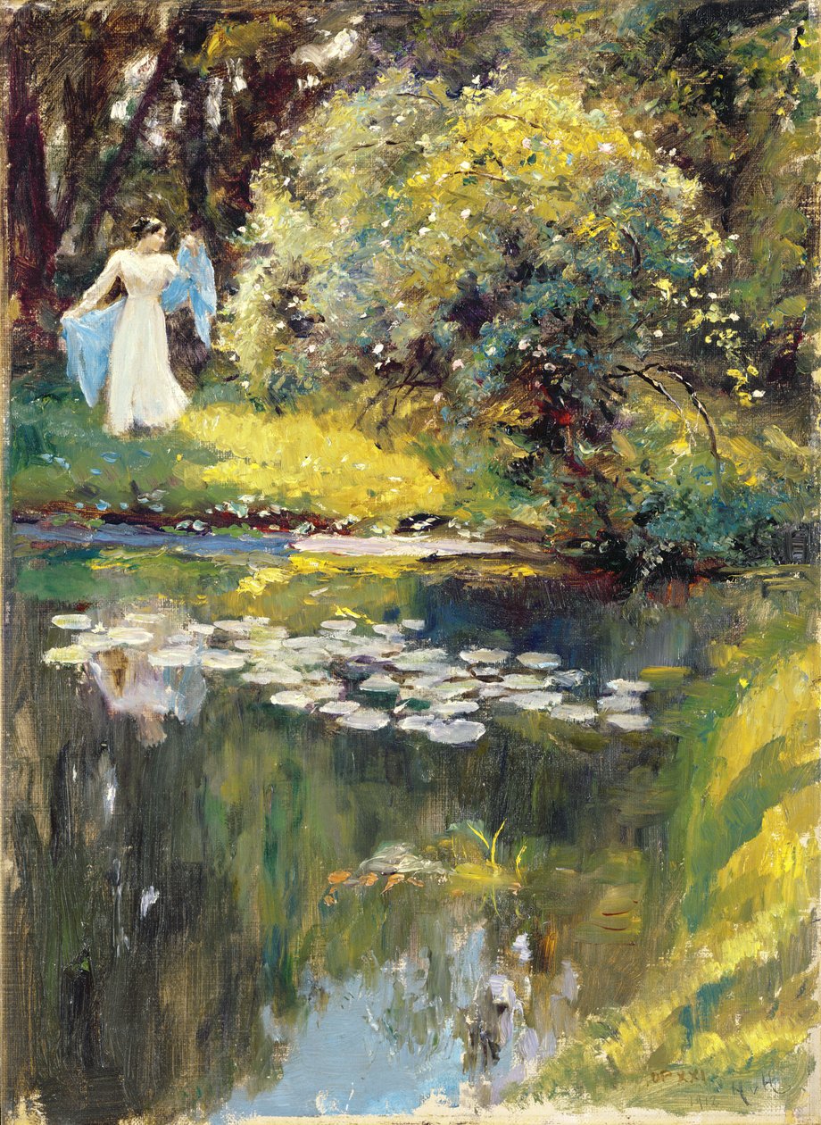 No Jardim de Hubert von Herkomer