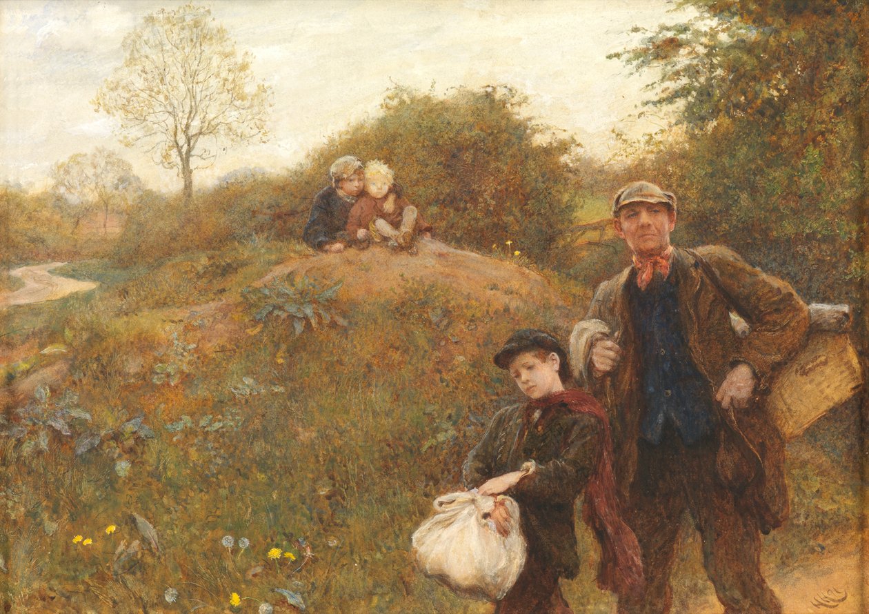 Seguindo em frente, 1891 de Hubert von Herkomer