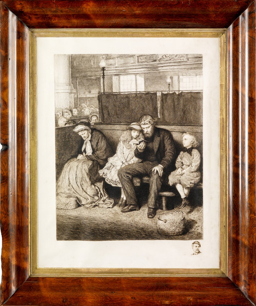 Phillip na Igreja (gravura) de Hubert von Herkomer