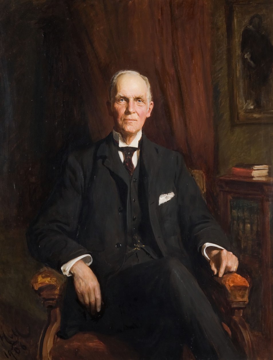 Retrato de Sir Edward George Jenkinson 1836-1919, 1906. de Hubert von Herkomer