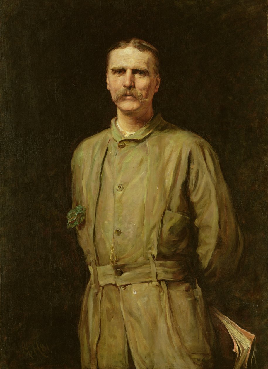 Retrato de Archibald Forbes, Correspondente de Guerra, 1881 de Hubert von Herkomer