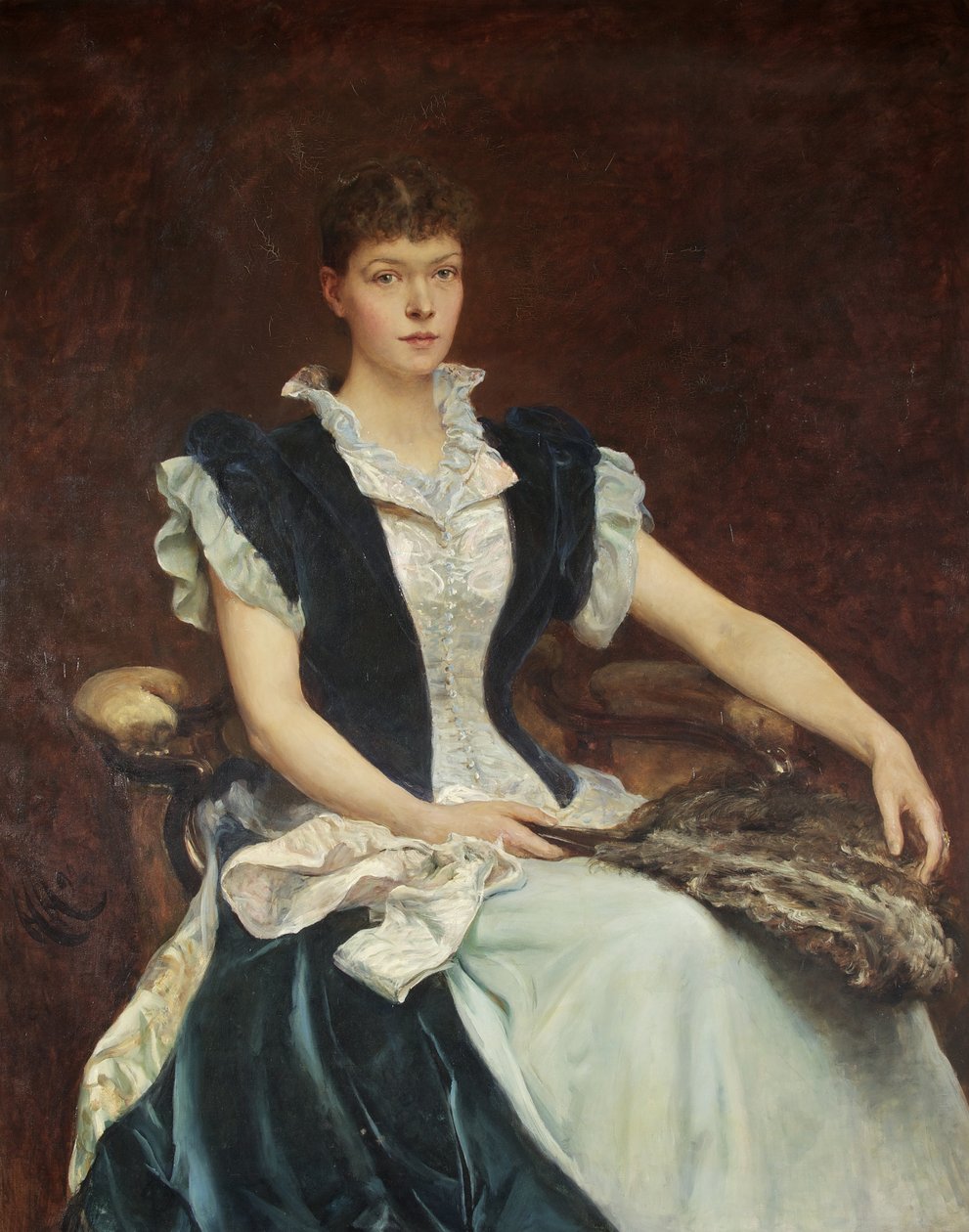 Retrato da Sra. Walter Derham de Hubert von Herkomer
