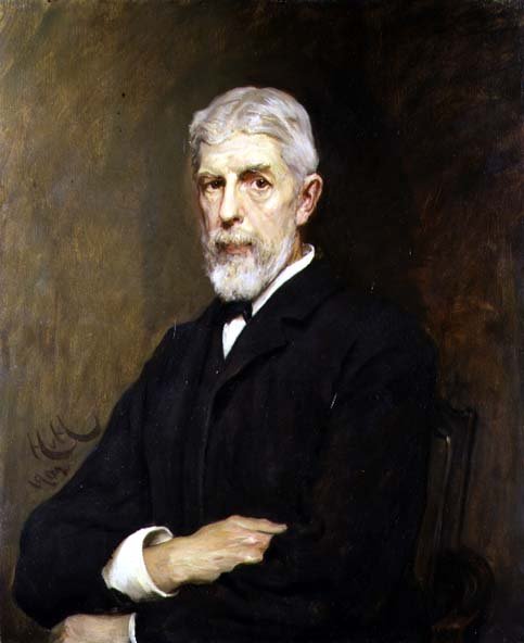 Retrato de Sir Henry Trueman Wood, Secretário e Vice-Presidente da Sociedade de Hubert von Herkomer