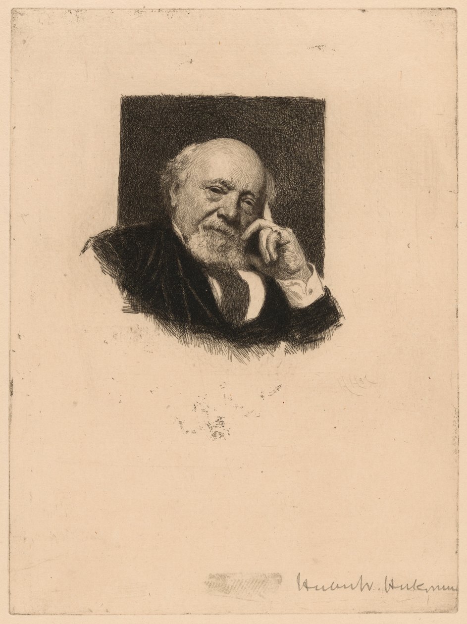 Retrato de um homem de Hubert von Herkomer