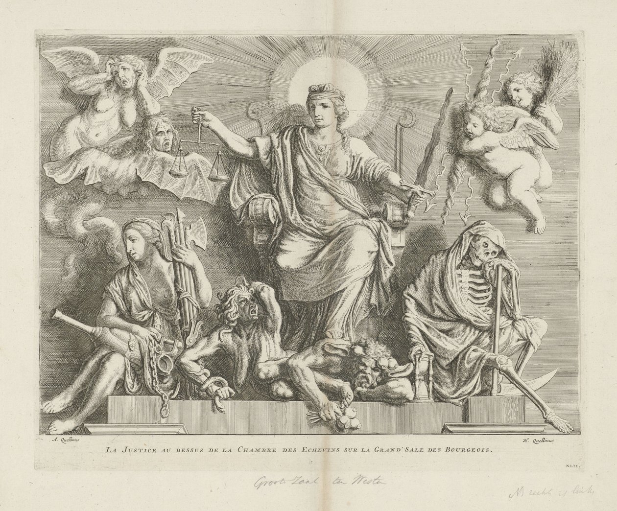 Alegoria da Justiça de Hubertus Quellinus