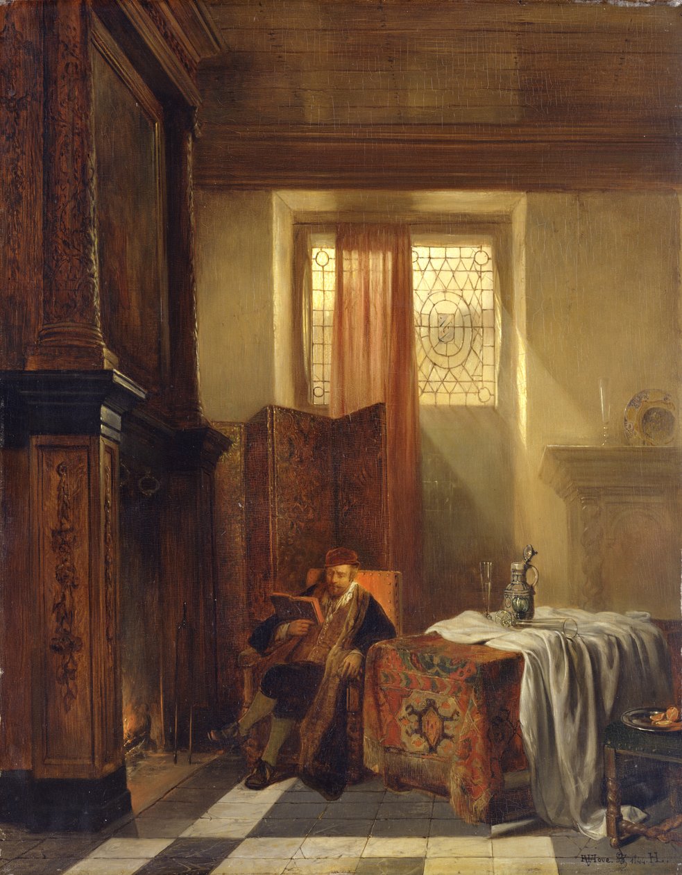 O filósofo, 1844 de Hubertus van Hove