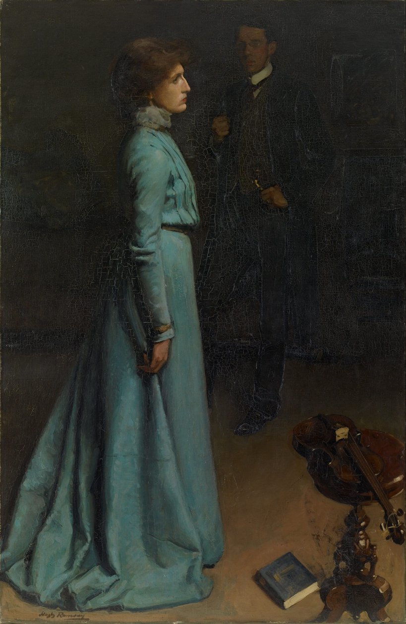 A dama de azul (Sr. e Sra. JS MacDonald) de Hugh Ramsay