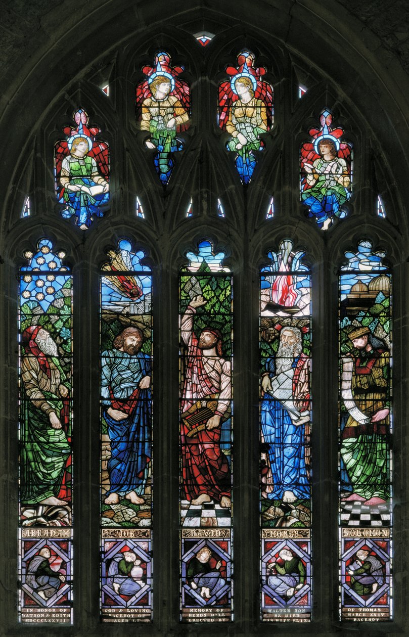 Langport, Todos os Santos, Belham & Co, Hugh Arthur Kennedy, Abraão, Jó, Davi, Moisés e Salomão, 1879 de Hugh Arthur Kennedy