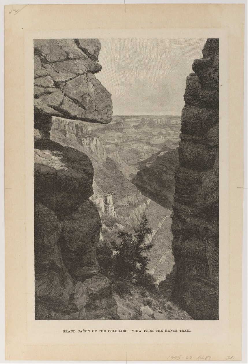 Grand Ca ~ non do Colorado, vista da trilha Hance de Hugh Bolton Jones