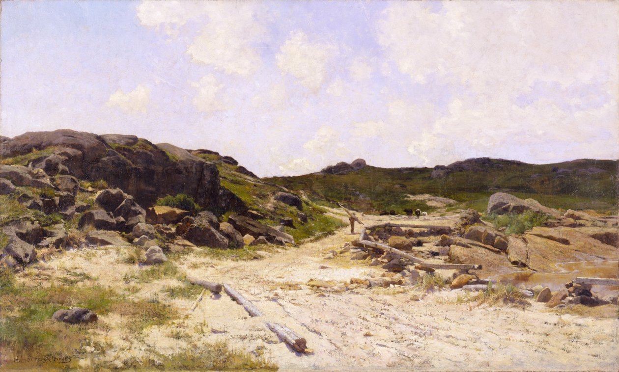 Praia do Farol, Annisquam, c. 1887. de Hugh Bolton Jones