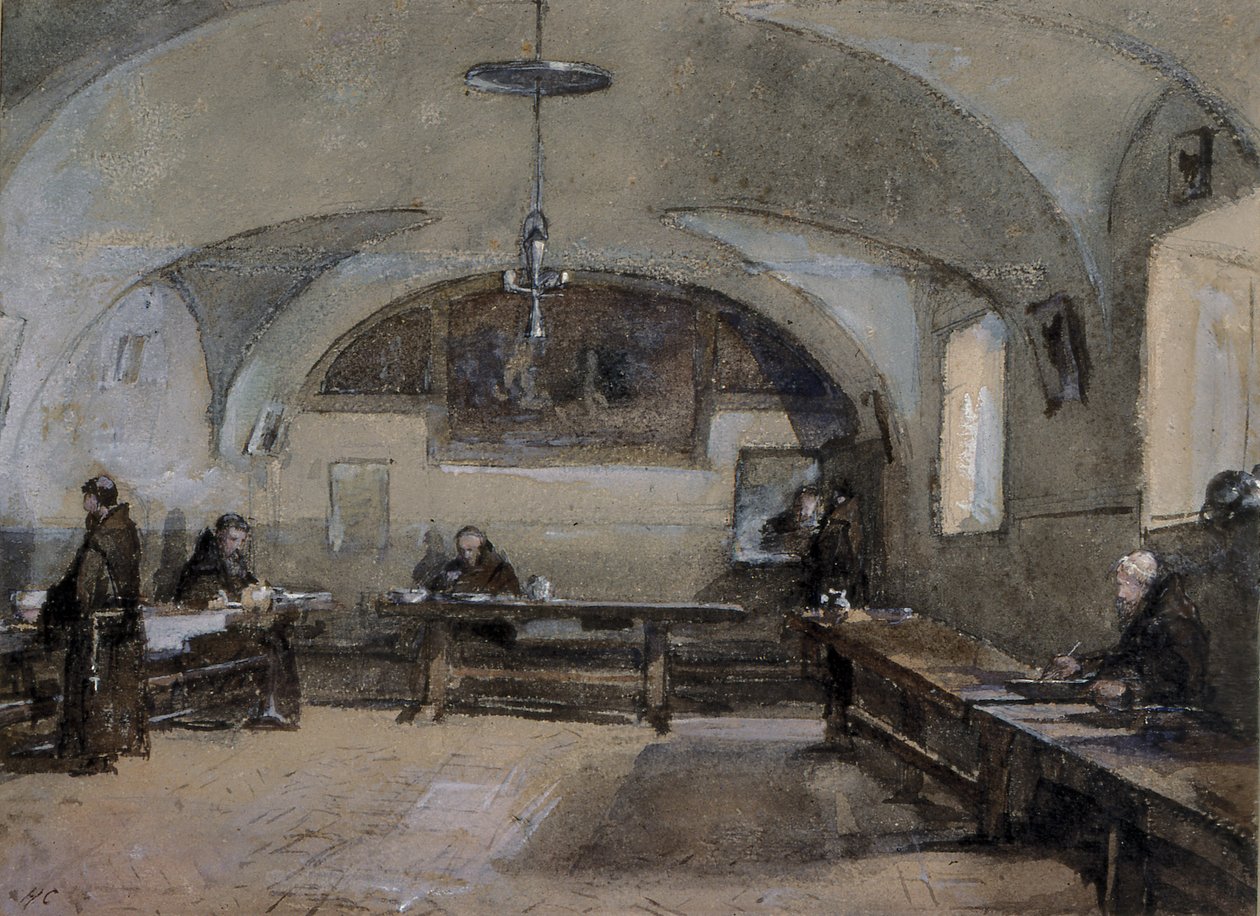 Interior do Convento dos Capuchos em Albano de Hugh Carter