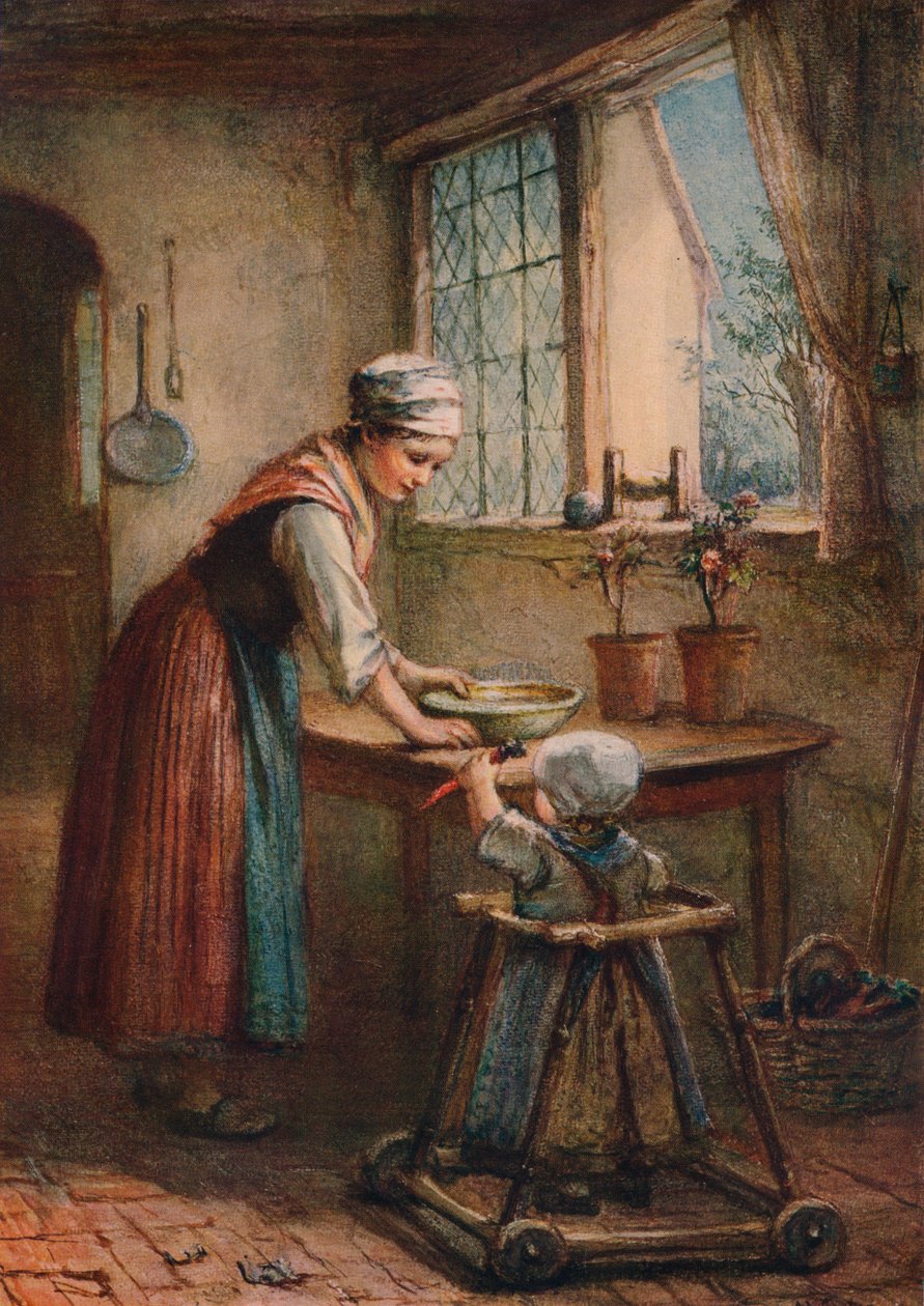 A jovem mãe, c1887 de Hugh Carter