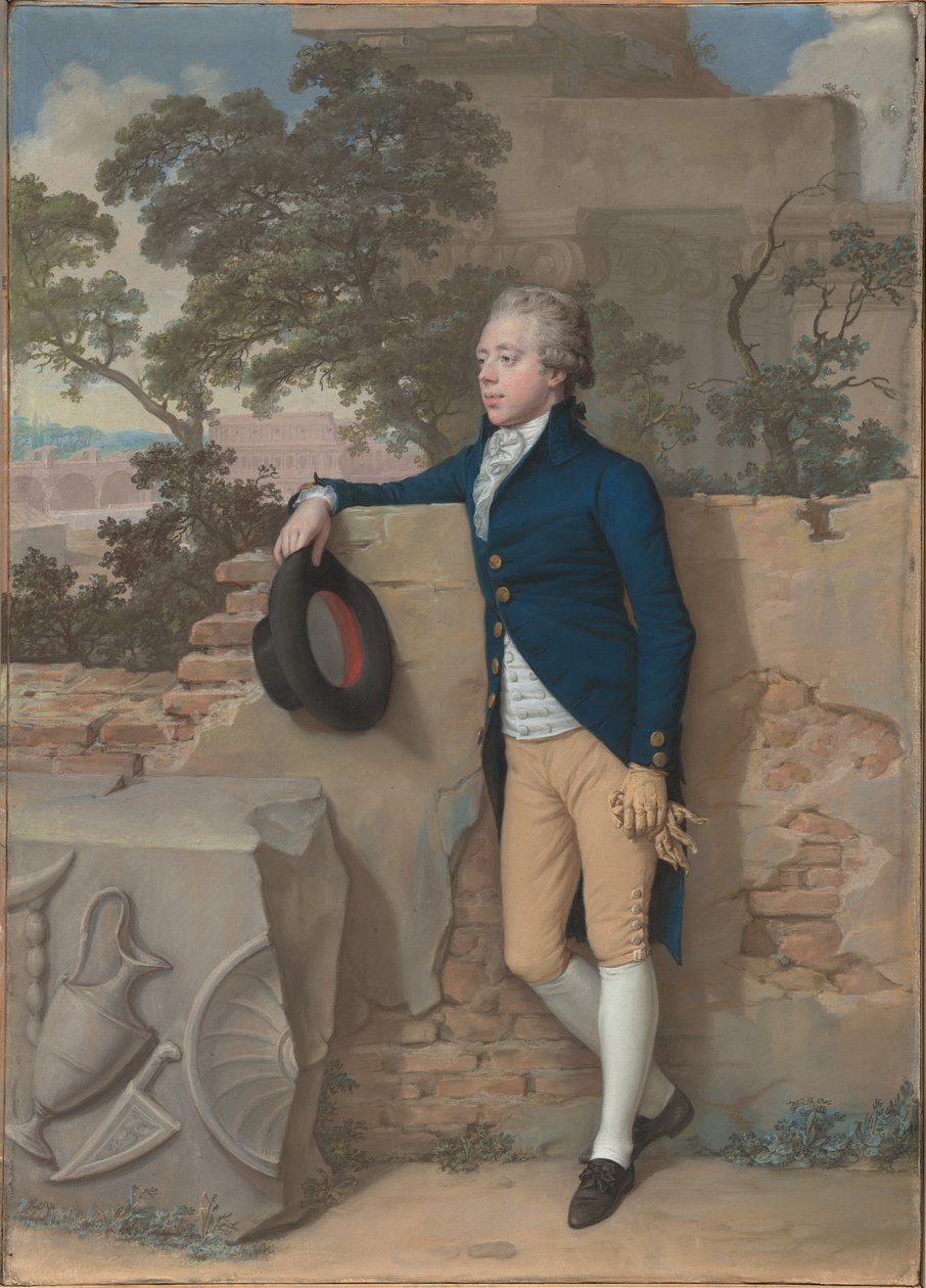 Frederick North, mais tarde Quinto Conde de Guilford, em Roma de Hugh Douglas Hamilton