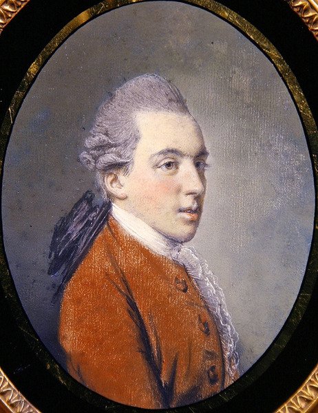 Retrato do Reverendo Geoffrey Hornby (pastel sobre papel) de Hugh Douglas Hamilton