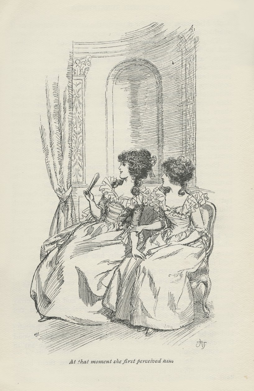 Naquele momento, ela o percebeu pela primeira vez, 1896 de Hugh Thomson