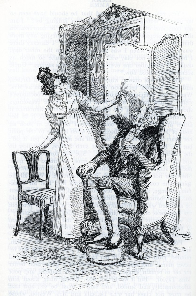 "Emma et Mr Knightley" (ilustração) de Hugh Thomson