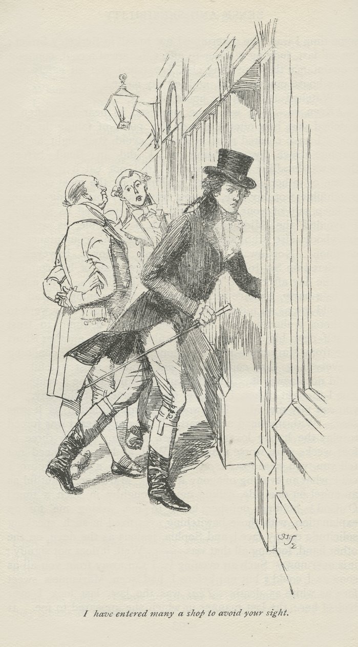 Entrei em muitas lojas para evitar a sua vista, 1896 de Hugh Thomson