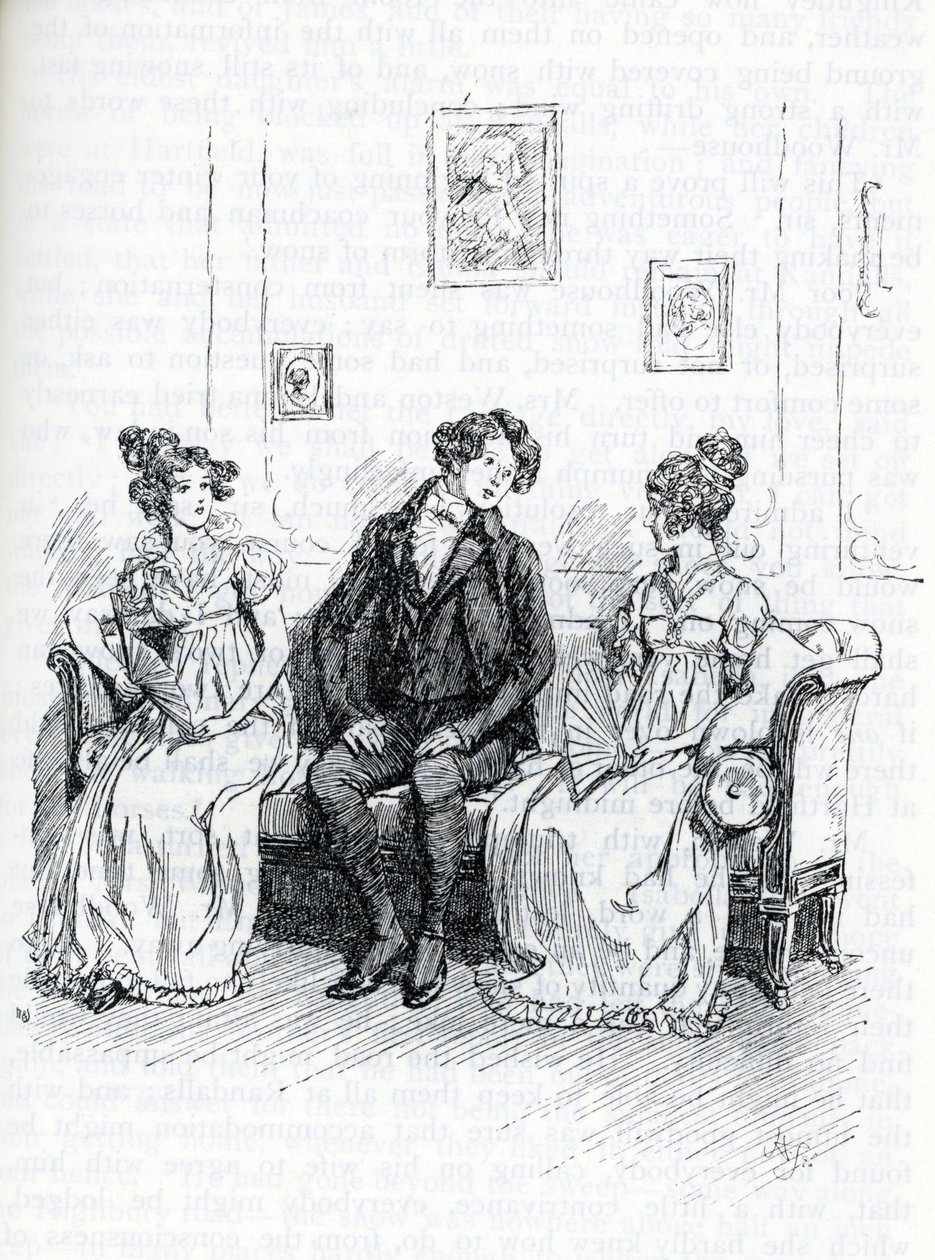 Ilustração para "Emma" de Jane Austen (ilustração) de Hugh Thomson