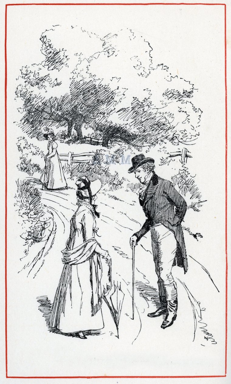 Ilustração para "Emma" de Jane Austen (ilustração) de Hugh Thomson