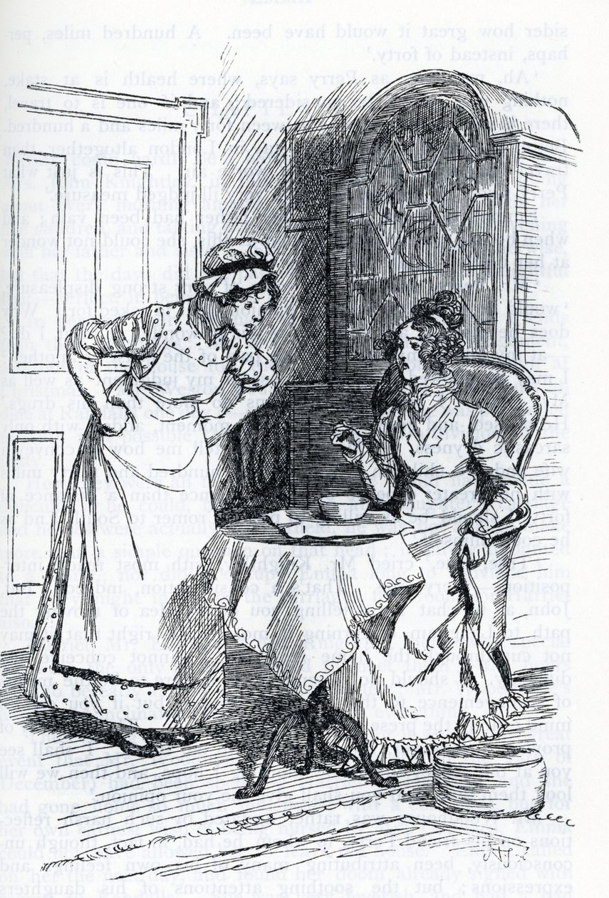 Ilustração para "Emma" de Jane Austen (ilustração) de Hugh Thomson