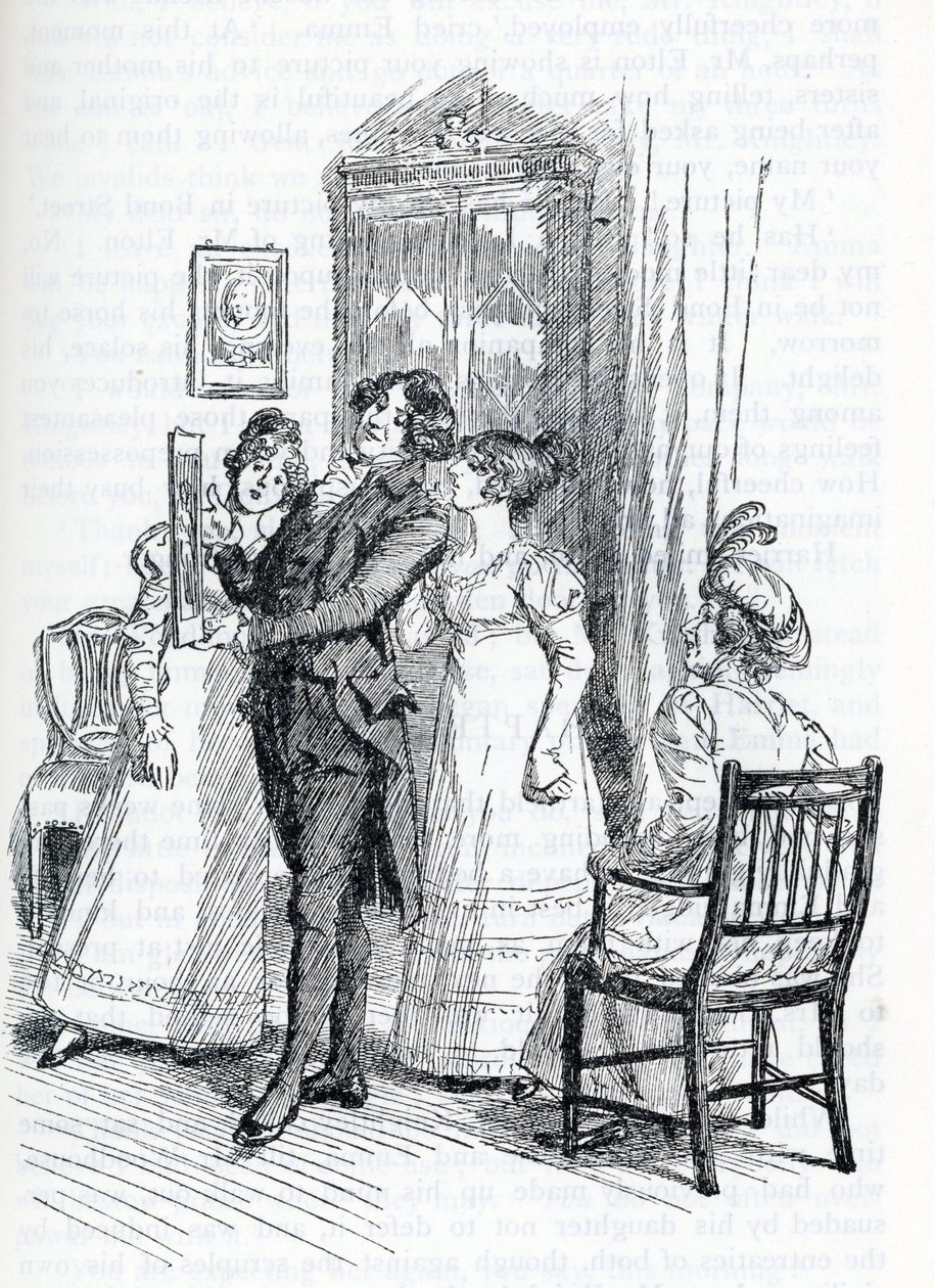 Ilustração para "Emma" de Jane Austen (ilustração) de Hugh Thomson