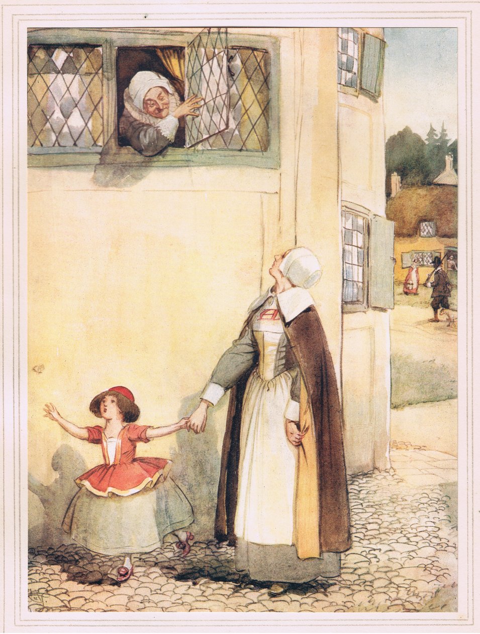 No dia ensolarado foi empurrado o rosto da Senhora Hibbens de Hugh Thomson