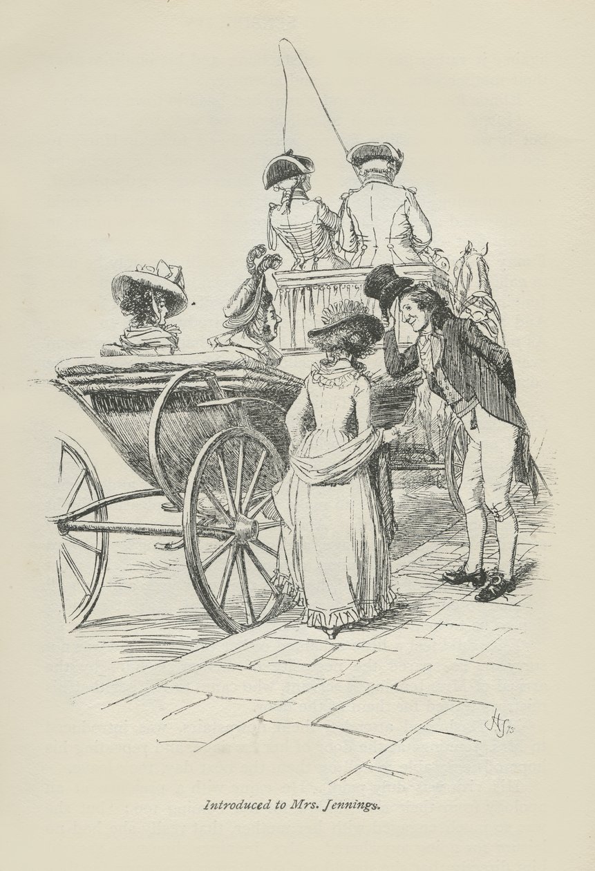Apresentado à Sra. Jennings, 1896 de Hugh Thomson