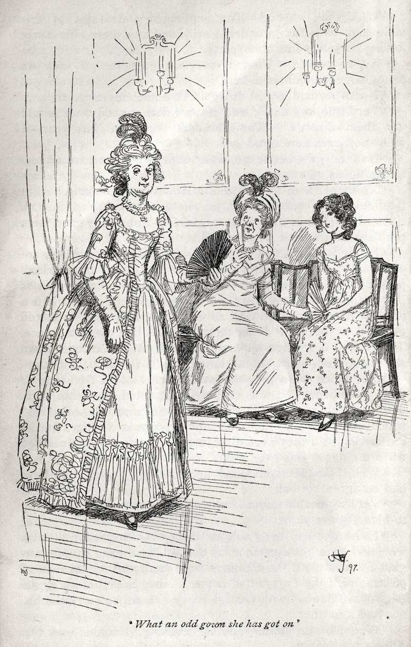 O romance de Jane Austen "Northanger Abbey" - de Hugh Thomson