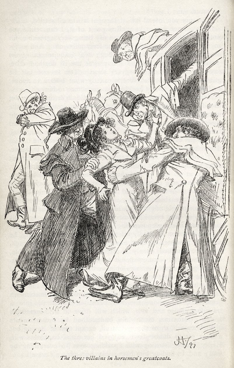 O romance de Jane Austen "Northanger Abbey" - de Hugh Thomson
