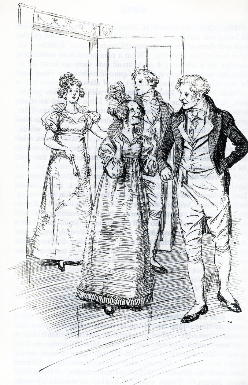 "The Ball at the Crown Inn" (ilustração) de Hugh Thomson