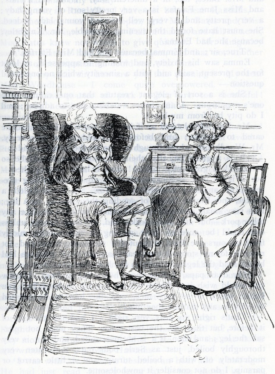 "Miss Bates" de Hugh Thomson