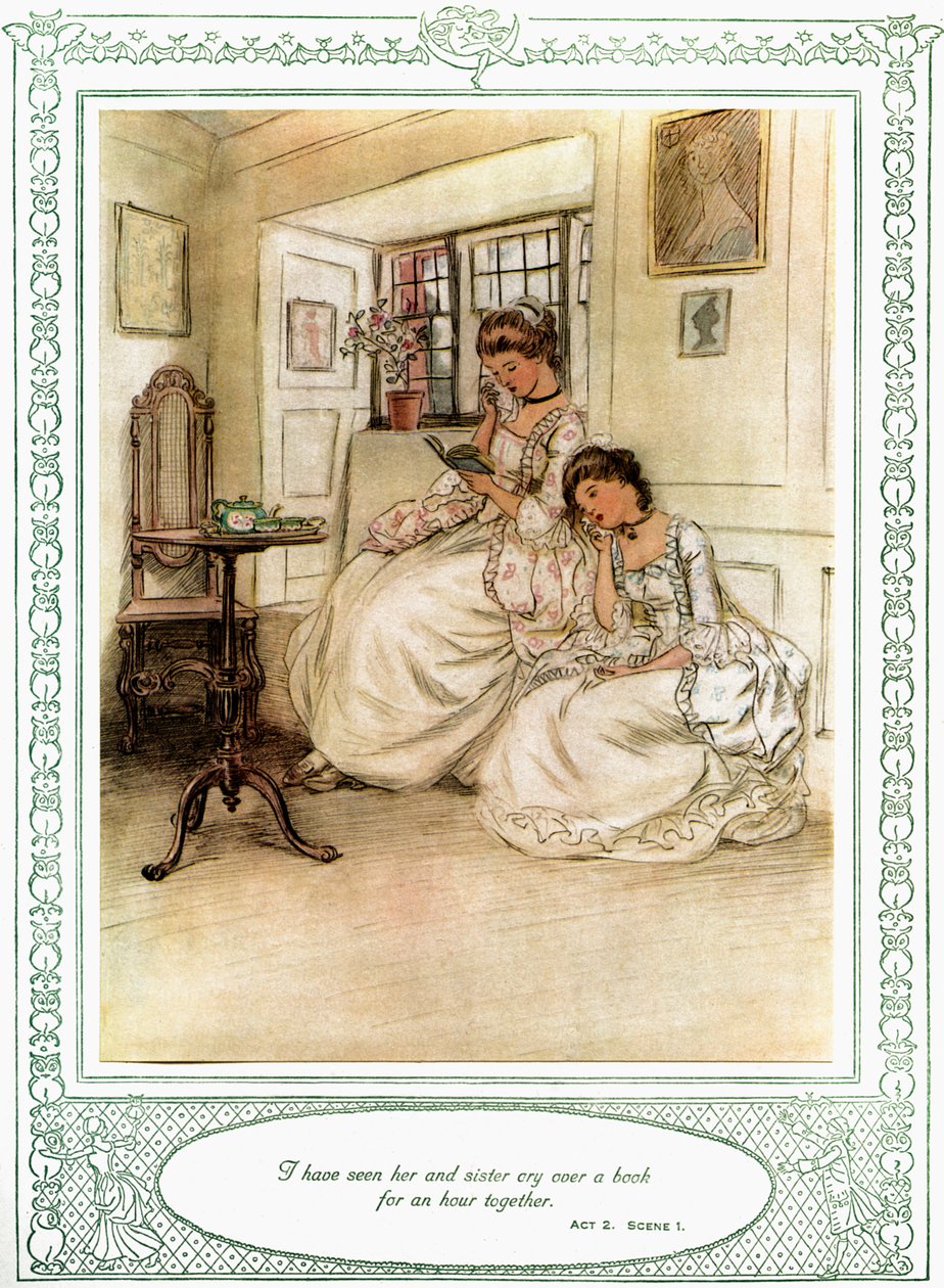 A peça de Oliver Goldsmith "She Stoops to Conque". de Hugh Thomson