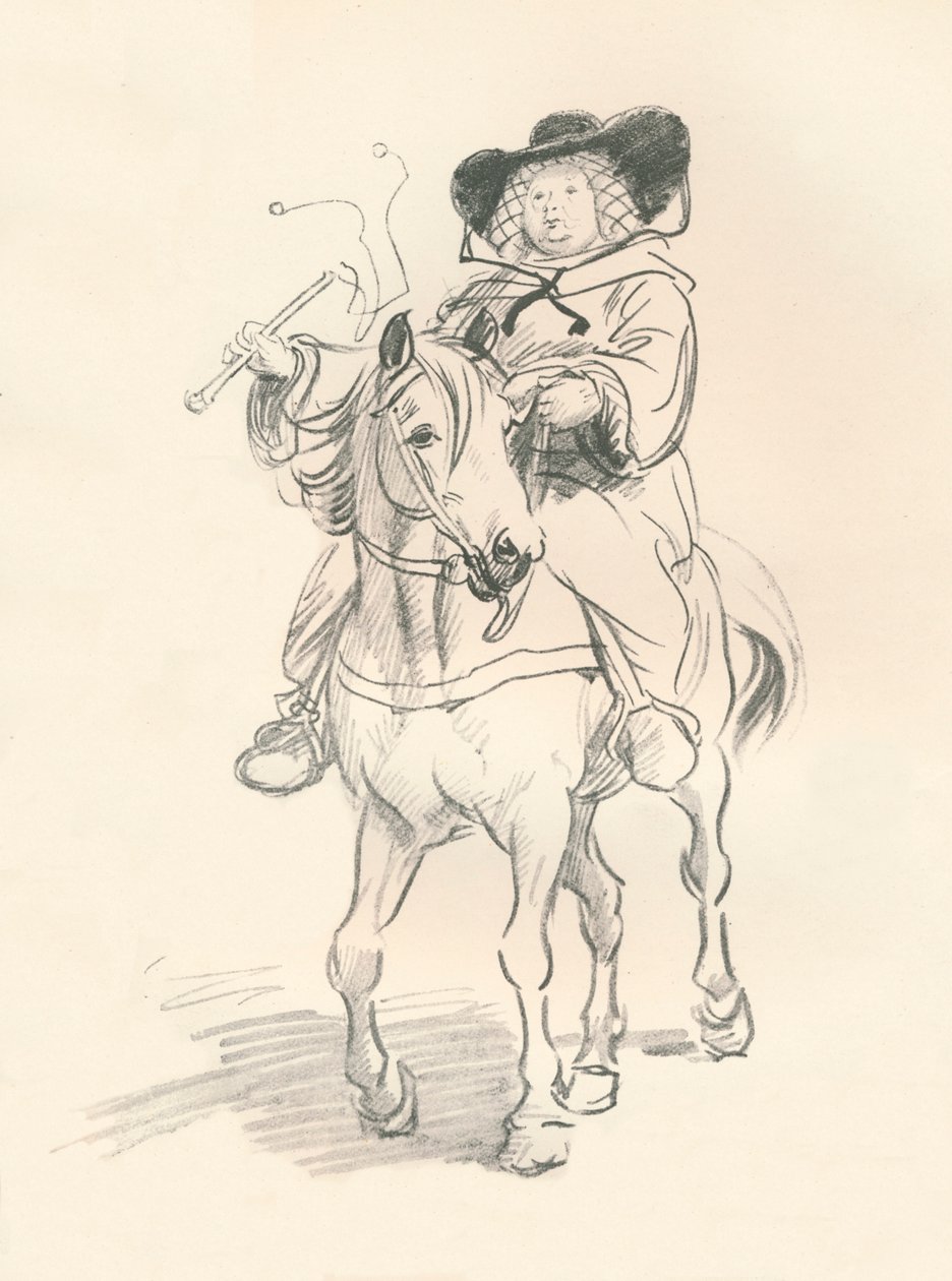 Esboço preliminar para The Wife of Bath, c1917 de Hugh Thomson