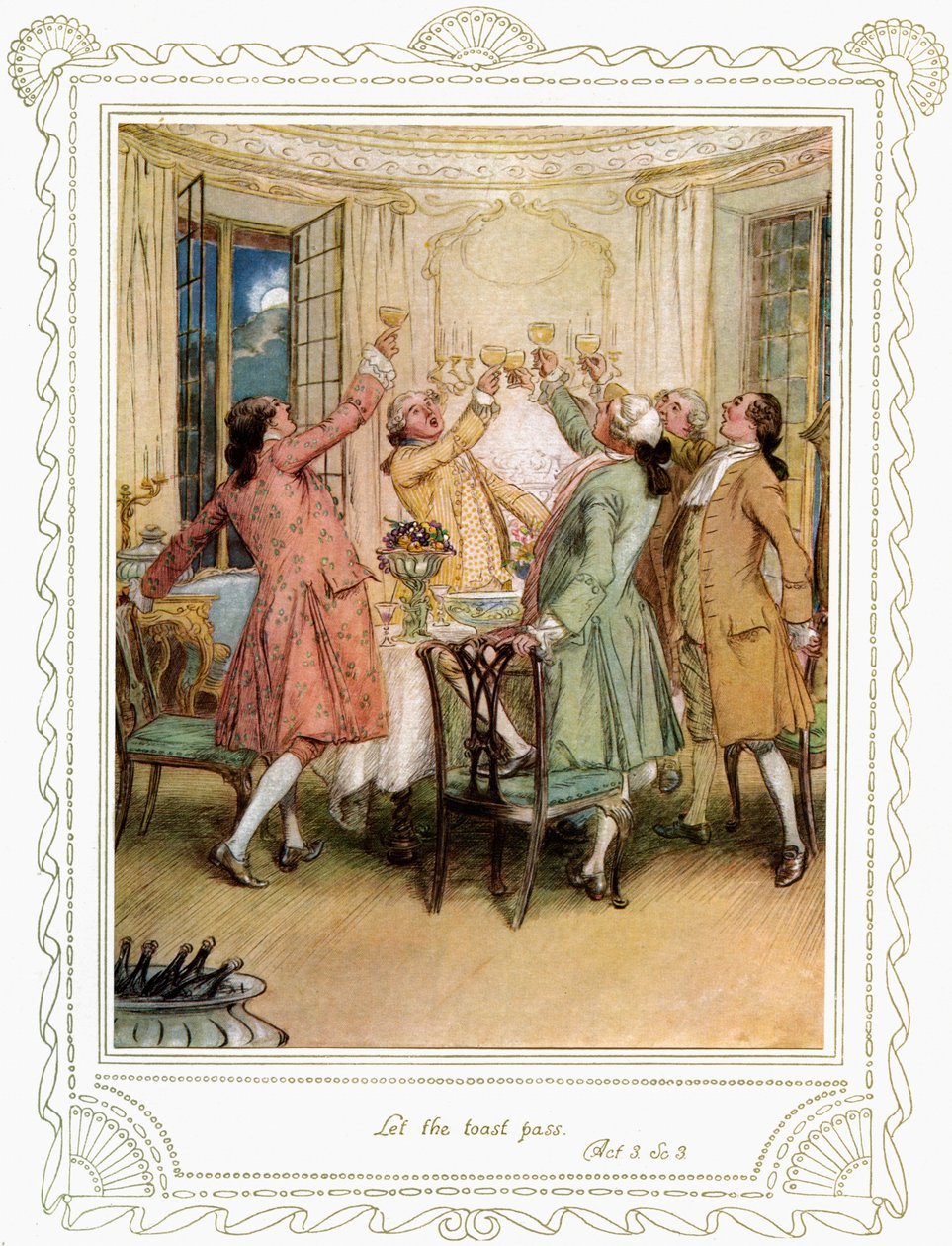 A peça de Richard Brinsley Sheridan de Hugh Thomson