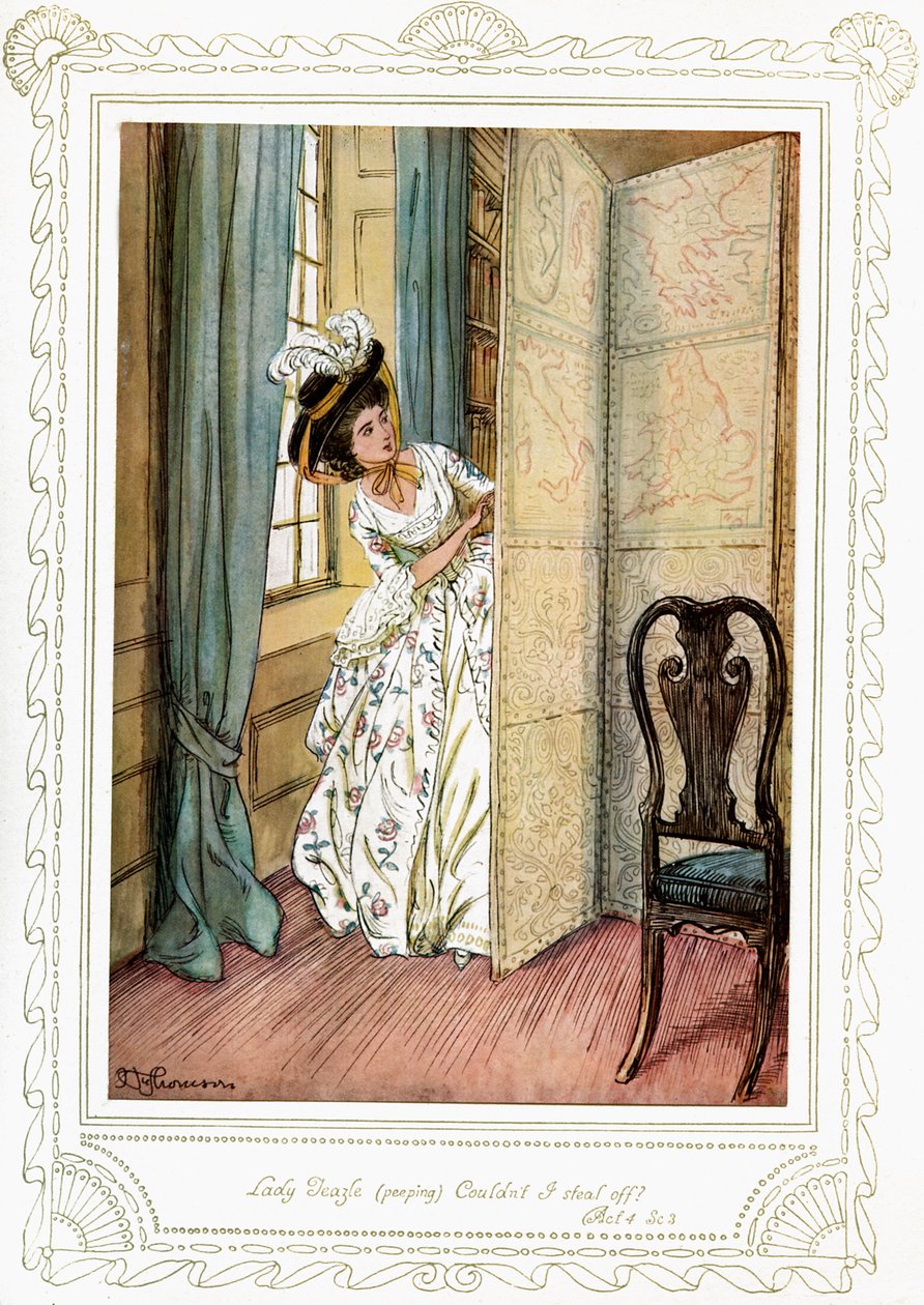 A peça de Richard Brinsley Sheridan de Hugh Thomson