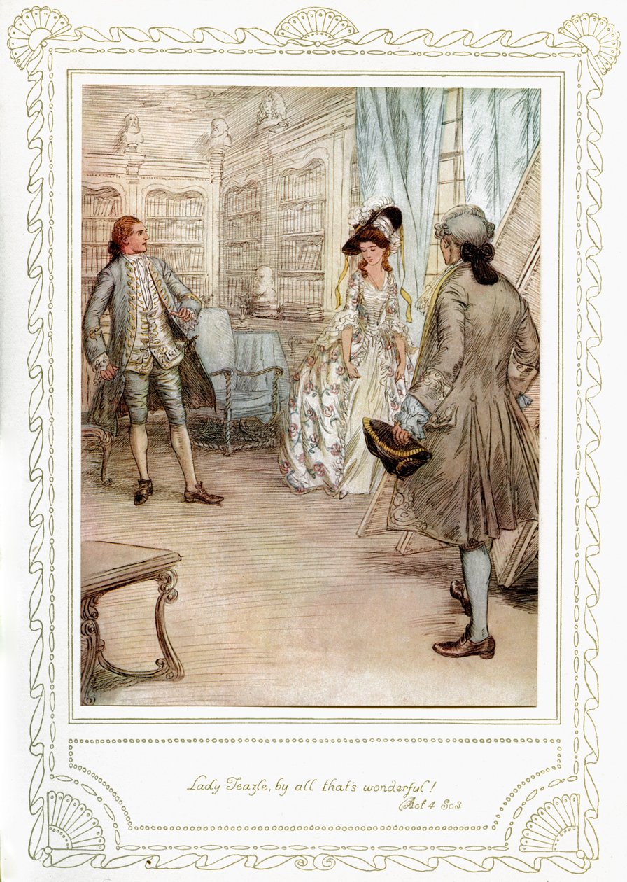 A peça de Richard Brinsley Sheridan de Hugh Thomson