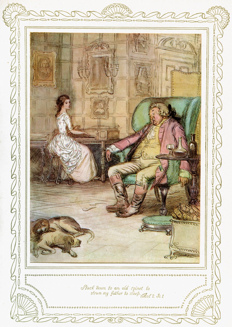 A peça de Richard Brinsley Sheridan de Hugh Thomson