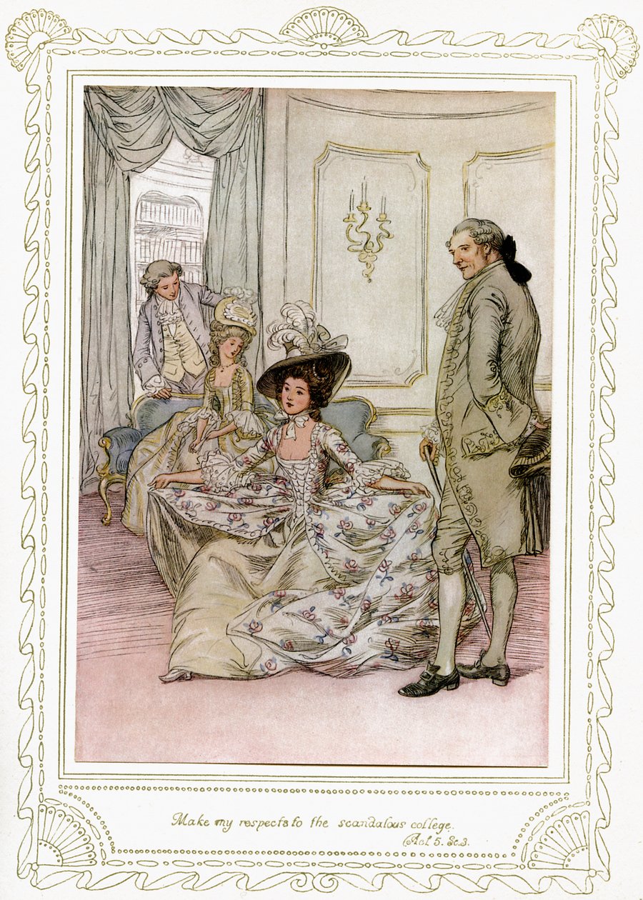 A peça de Richard Brinsley Sheridan de Hugh Thomson