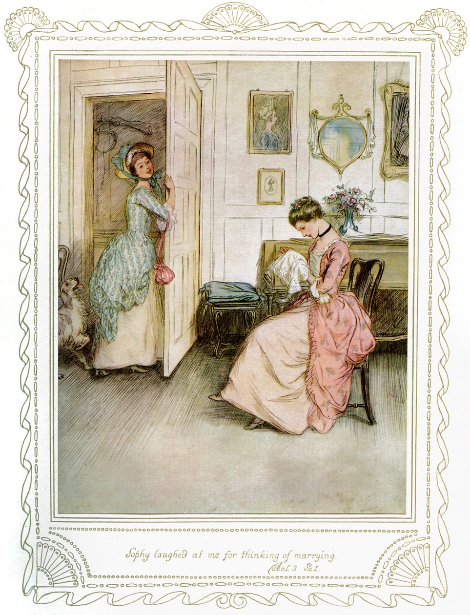 A peça de Richard Brinsley Sheridan de Hugh Thomson