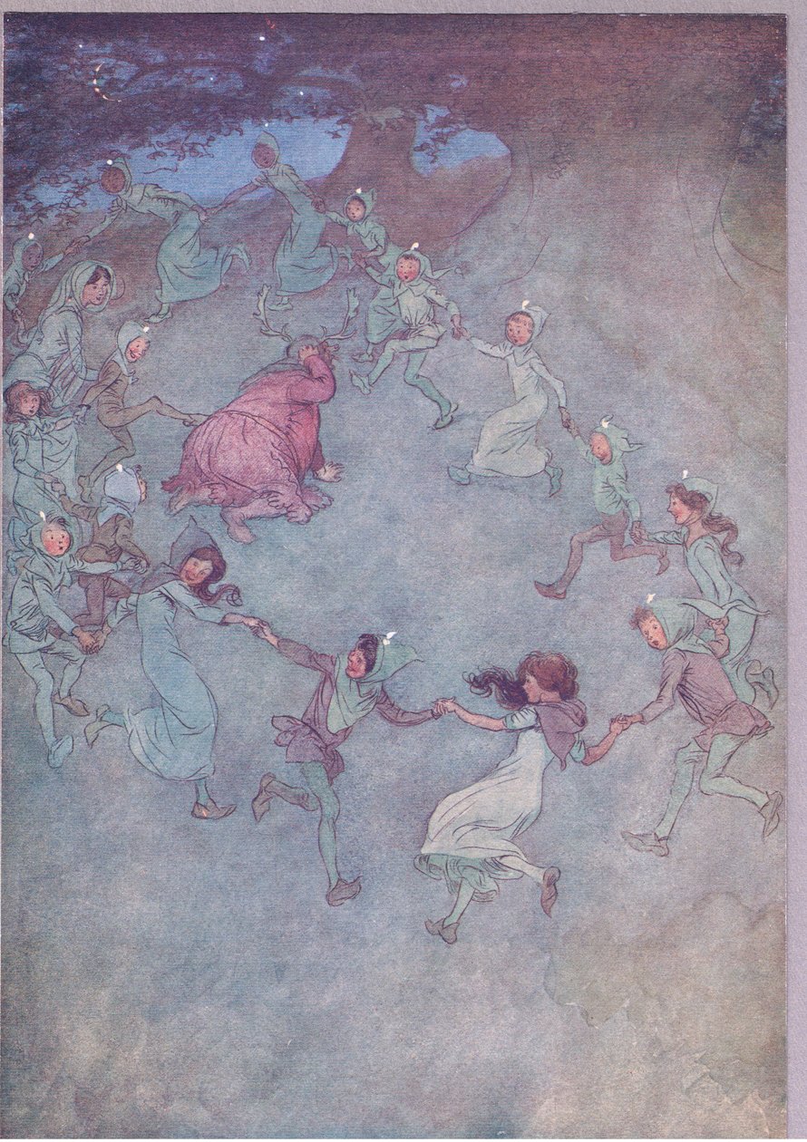 Então deixe que todos eles o envolvam, ilustração de The Merry Wives of Windsor, 1910 de Hugh Thomson