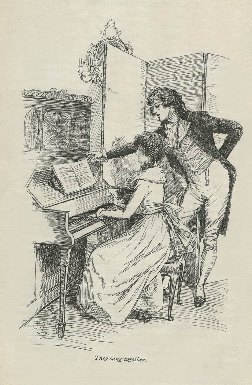 Eles cantaram juntos, 1896 de Hugh Thomson