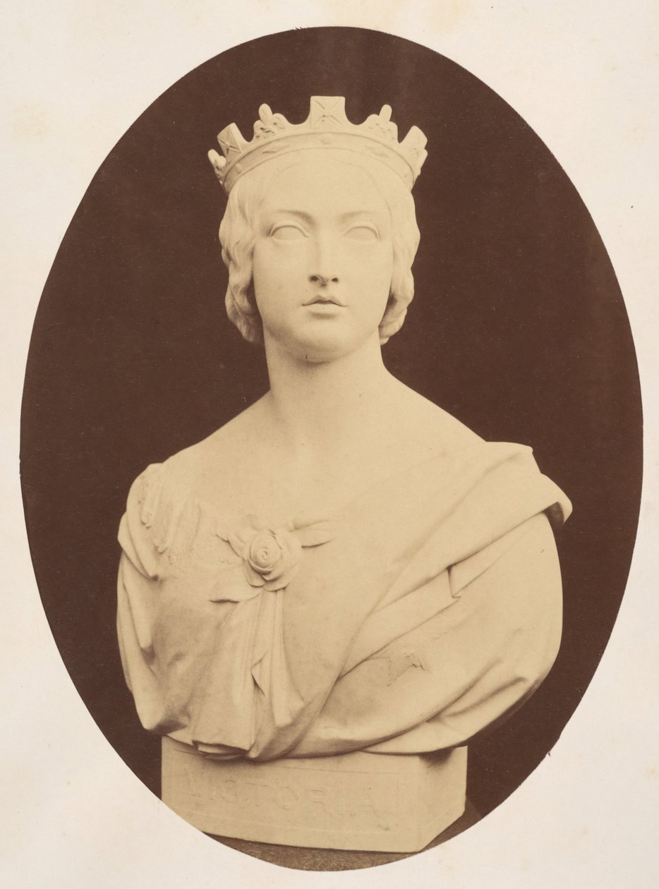 Cópia de um busto de Sua Majestade a Rainha Vitória, de Joseph Durham, Esq. F.S.A., 1857. de Hugh Welch Diamond
